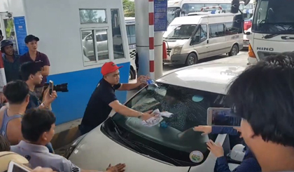 Việc dừng xe của một tài xế ở TP. Hồ Chí Minh