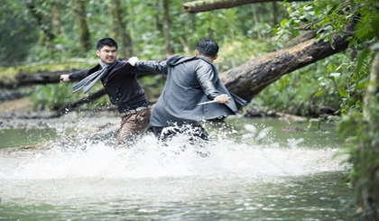 A scene from the action film Loi Bao (In the Storm) (Photo courtesy of the film producer)  