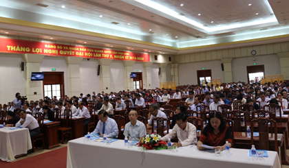 Quang cảnh buổi lễ kỷ niệm 20 năm thành lập Ban Quản lý các KCN tỉnh Tiền Giang