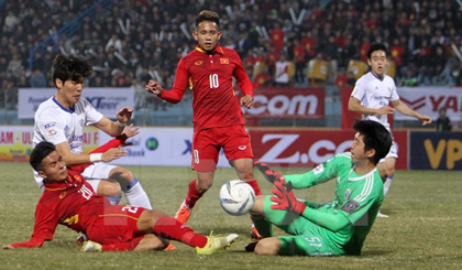Một trận đấu của đội tuyển U23 Việt Nam. (Nguồn: TTXVN)