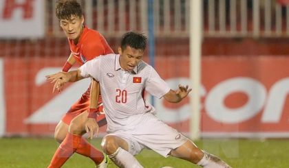 U23 Việt Nam gặp U23 Hàn Quốc ở trận ra quân tại vòng chung kết U23 châu Á. (Ảnh: Quang Nhựt/TTXVN)