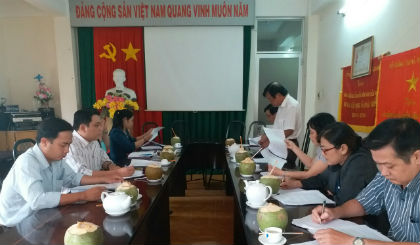 Quang cảnh buổi lấy ý kiến thực hiện kế hoạch tổ chức Ngày Sách Việt Nam 2018