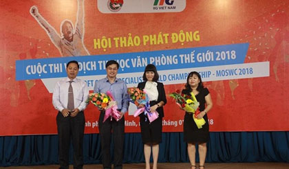 The 2018 Microsoft Office Specialist World Championship qualifying competition for the southern region began in HCM City on Jan 20. (Photo: tienphong.vn)