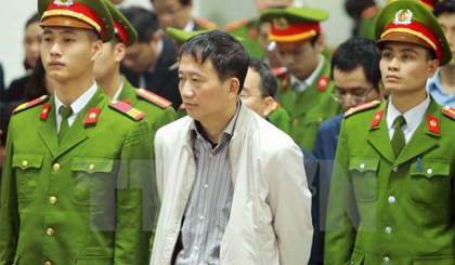 Bị cáo Trịnh Xuân Thanh nghe tòa tuyên án. Ảnh: Doãn Tấn/TTXVN