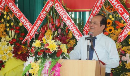 Đồng chí Trần Thanh Đức phát biểu tại lễ kỷ niệm