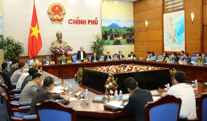 Deputy PM Truong Hoa Binh speaks at the meeting (photo: VGP)