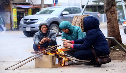 Northern provinces and localities from Thanh Hoa to Thua Thien-Hue are forecast to continue to face the cold snap until February 7. (Photo: VNA)
