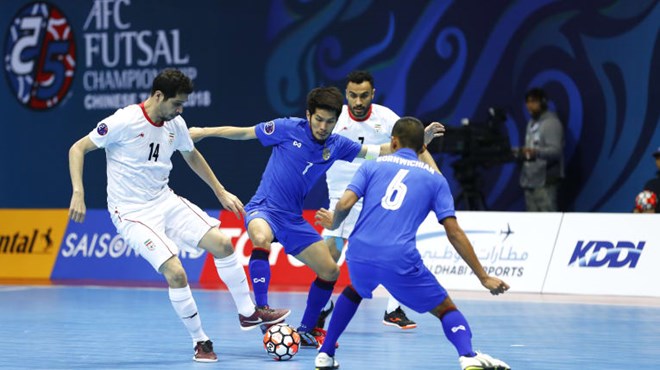 Futsal Thái Lan thảm bại trước Iran. (Nguồn: AFC)