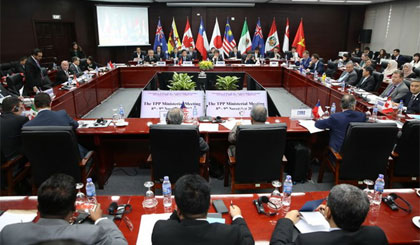 Toàn cảnh Hội nghị Bộ trưởng các nước ký Hiệp định TPP tại thành phố Đà Nẵng (Việt Nam). Nguồn: AFP/ TTXVN
