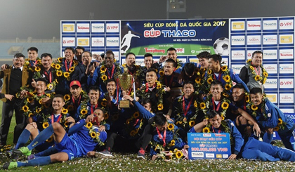 Quang Nam enjoy a fabulous start to the 2018 football season. (Photo: NDO/Tran Hai)