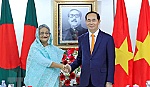 Chủ tịch nước Trần Đại Quang hội đàm với Thủ tướng Bangladesh