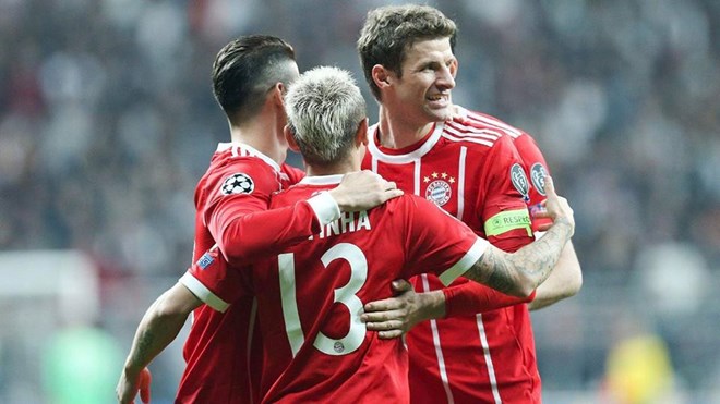 Bayern Munich vào tứ kết với tổng tỷ số 8-1. (Nguồn: FCB)