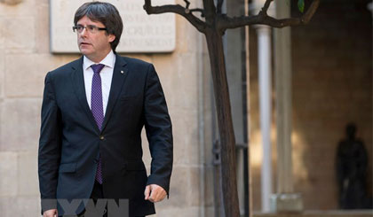 Thủ hiến bị phế truất Carles Puigdemont. Nguồn: AFP/TTXVN