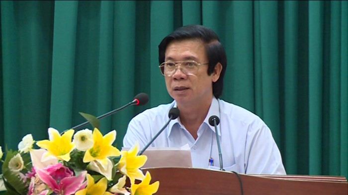 Secretary of the Provincial Party Committee Nguyen Van Danh concludes the conference. Photo: thtg.vn