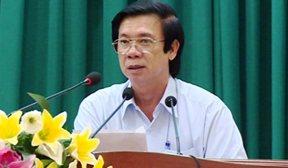 Bí thư Tỉnh ủy Nguyễn Văn Danh phát biểu kết luận hội nghị.