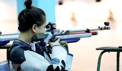 Vietnamese shooting team will strive to win medals at the Asian Games (ASIAD) 2018 to be held in Indonesia in August, Secretary General of the Vietnam Shooting Federation Nguyen Thi Nhung has said (Photo: VNA)  