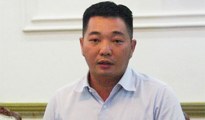 Phó Bí thư Quận ủy Quận 12 Lê Trương Hải Hiếu. Ảnh: TTXVN