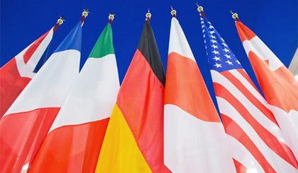 Quốc kỳ của các nước thuộc nhóm G7. Nguồn: bundesregierung.de