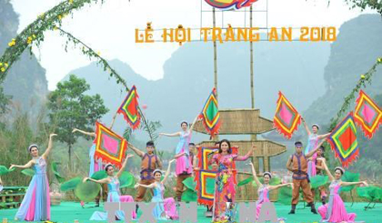  Music and dance performances at the opening ceremony of the Trang An Festival 2018. (Photo: VGP)
