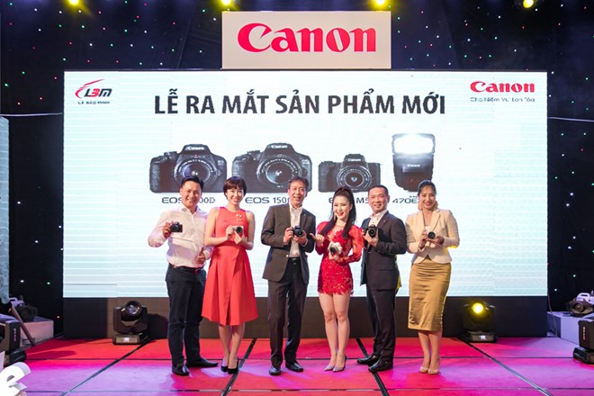 Ba dòng máy ảnh chiến lược của Canon trong năm 2018 chính thức được Canon ra mắt tại Việt Nam chiều 2/5. (Ảnh: Canon)