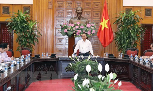 Prime Minister Nguyen Xuan Phuc speaks at the event. (Source: VNA)