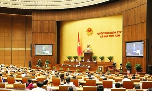  A discussion of the National Assembly (Photo: VNA)