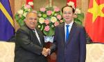 President Tran Dai Quang meets Nauru President