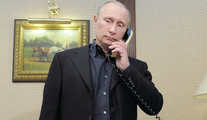 Tổng thống Nga Putin điệm đàm. Nguồn: Sputnik