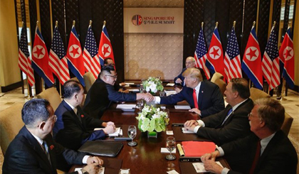 Đoàn Mỹ và Triều Tiên bắt đầu cuộc họp mở rộng. Nguồn: Straits Times