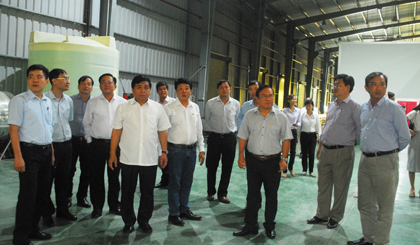 Đoàn công tác thăm Công ty TNHH chế biến, xuất khẩu nông sản Cát Tường.