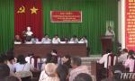 Chairman of the Provincial People's Council Nguyen Van Danh meets voters of Chau Thanh district