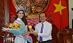Hoa hậu Đại sứ Du lịch Thế giới 2018 Phan Thị Mơ thăm Tiền Giang