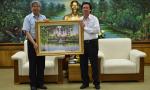 Secretary of the Provincial Party Committee Nguyen Van Danh receives President of VUSTA