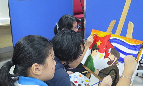The painting contest will provide a good opportunity for the younger generation in Ho Chi Minh to learn more about the Cuban leader. (Photo: voh.com.vn)
