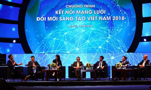 The Programme of Connecting Vietnam Innovation Network 2018 was launched in Hanoi on August 19. (Photo: VNA)
