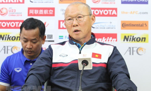    Head coach Park Hang-seo of Vietnam Olympic team. (Photo: VNA)