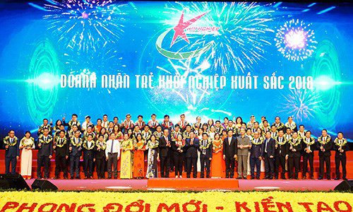  68 VYEA members are honoured as excellent young startup entrepreneurs of 2018 (Source: hanoimoi.com.vn)