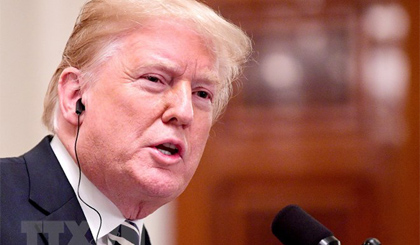 Tổng thống Mỹ Donald Trump phát biểu tại cuộc họp báo ở Washington, DC ngày 18-9. Nguồn: AFP/TTXVN