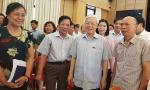 Party leader meets voters in Hanoi