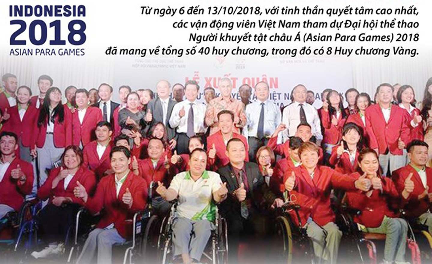 Những gương mặt 'Vàng' của Đoàn thể thao Việt Nam tại Asian Para Games