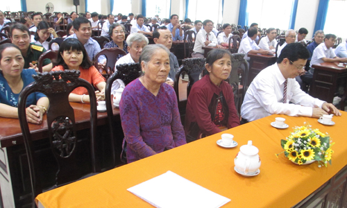Quang cảnh Lễ  kỷ niệm 70 năm Ngày truyền thống ngành Kiểm tra Đảng do Huyện ủy Châu Thành tổ chức.