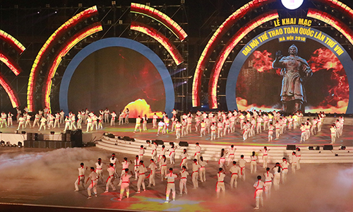 An art performance at the opening ceremony