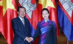 NA Chairwoman welcomes Cambodian PM in Hanoi