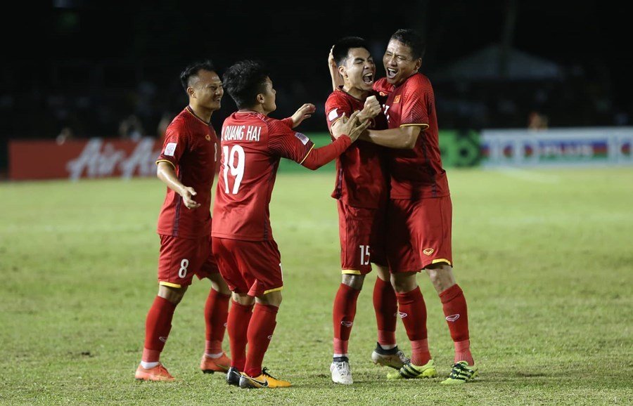 Lối chơi của Đội tuyển Việt Nam đã khiến cho đối thủ bất ngờ. Ảnh: Vietnamnet.vn