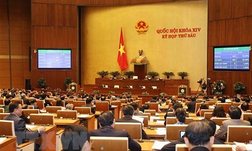 At the sixth session of the 14th National Assembly (Photo VNA)