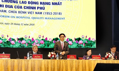 Deputy PM Vu Duc Dam speaks at the forum (photo: VNA)