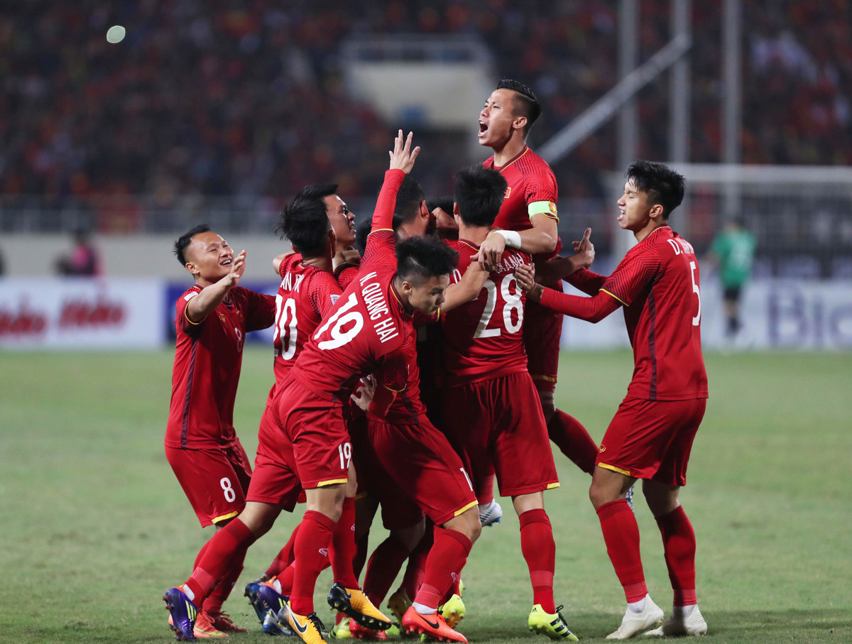 Việt Nam có sự tự tin lớn tại Asian Cup 2019, sau chức vô địch AFF Cup. Ảnh: Lâm Đồng.