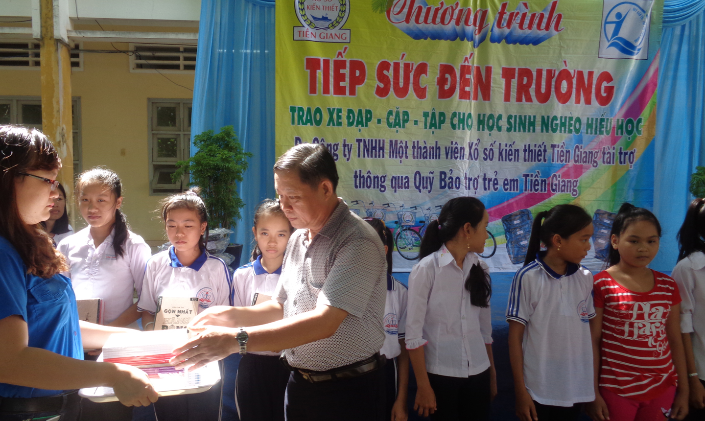 Công ty XSKT Tiền Giang có nhiều đóng góp cho công tác từ thiện  xã hội trên địa bàn tỉnh.