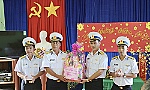 The High Command of Naval Zone 2 presents gifts to the Radar Station 590