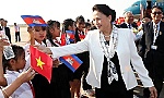NA Chairwoman arrives in Siem Reap for APPF-27